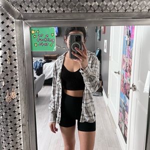 super cute, thrifted flannel